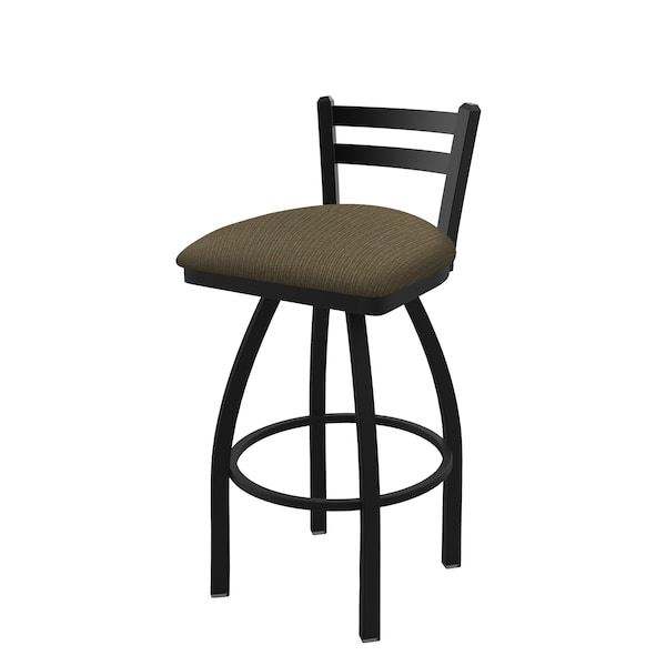 Holland Bar Stool Co 25" Low Back Swivel Counter Stool, Black Wrinkle, Graph Cork Seat 41125BW017 - main